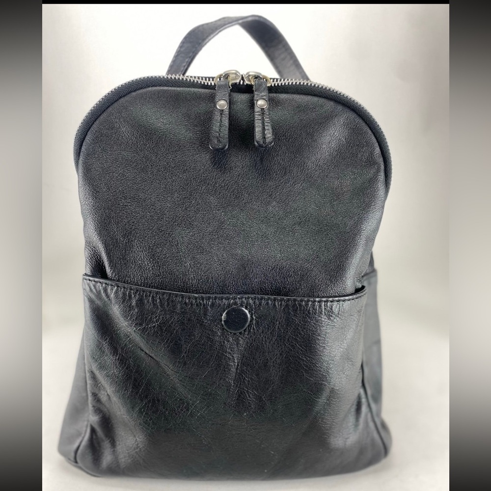 American Eagle outfitters mini black leather backpack made in Italy